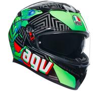 AGV Casque moto K3 E2206 Kamaleon Black / Red / Green M