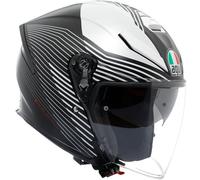 AGV Casque moto K5 Jet Evo Control Matt Black / White M