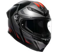 AGV K6 N Carve Casque Intégral Mat/Noir/Gris/Rouge S unisex