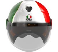 AGV Eteres Ago 1 Casque jet, blanc-rouge-vert, taille S