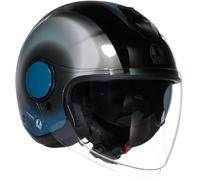 AGV Eteres Levanto, casque à réaction L Noir/Argent/Bleu Noir/Argent/Bleu