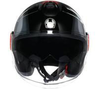 AGV ETERES LEVANTO Jethelm schwarz-silber-rot XS
