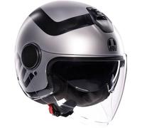 AGV Eteres Rimini Casque jet, noir-gris, taille XL pour homme