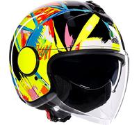 AGV Eteres Rossi Winter Test 2019, casque à réaction XS Noir/Jaune/Rouge/Bleu Noir/Jaune/Rouge/Bleu