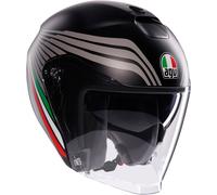 AGV Irides Bologna Casque jet, noir-gris, taille M pour homme