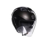 AGV - IRIDES E2206, Casque Moto Jet, Open Face Unisex Helmet, Écran Anti-Rayures et Protection UV, Asfalto Grey, M