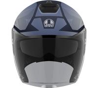 AGV Irides Trieste Casque jet, Gris/bleu, Taille XS (53/54)