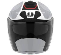 AGV IRIDES TRIESTE Jethelm schwarz-weiss-rot S