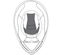 AGV K-3 SV Coussinet de couronne, noir, Taille ML