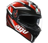 AGV K-5 S Tempest Casque (Black/Red,XXL (63/64))