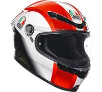 AGV K-6 S Sic58 Casque, weiß/Rot/Schwarz, 2XL (63/64)