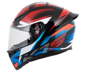 AGV K1 N Fastlap Casque Intégral Noir/Rouge/Bleu XS unisex
