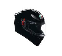 AGV - K1 S E2206, Casque Moto Intégral ECE, Style Racing avec Spoiler Aérodynamique, Entrées d’Air et Visière Anti-Rayures, Champ de Vision 190°, Prédisposition Intercom, Black, XS