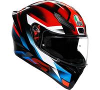 AGV K1 S Fastlap Casque, Noir/Rouge/Bleu, XS (53/54)