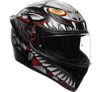 AGV K1 S Lyzard Casque, Schwarz/Grau/Rot, M (57/58)