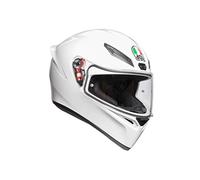 AGV K1 Solid Casque Moto Intégral, Blanc, L