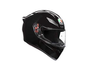 AGV K1 Solid Casque Moto Intégral, Noir, S