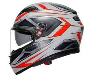AGV K3 2.6 Espace Casque Intégral Mat/Blanc/Rouge/Bleu M unisex