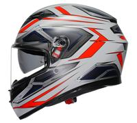 AGV K3 2.6 Espace Casque Intégral Mat/Blanc/Rouge/Bleu XL unisex