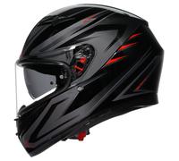 AGV K3 2.6 Syth Casque Intégral Noir/Rouge 61 noir 61