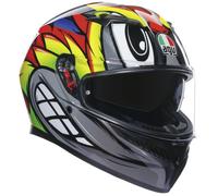 AGV K3 BIRDY 2.0 casque intégral gris-jaune-rouge M
