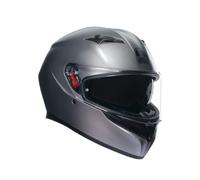 AGV K3 ECE 22-06 Mono, Casque Intégral De Moto ECE 22-06 Avec Pare-soleil, Gris Rhodium Mat, XS