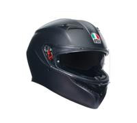 AGV K3 ECE 22-06 Mono, Casque Intégral De Moto ECE 22-06 Avec Pare-soleil, Noir Mat, S