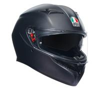 AGV K3 ECE 22-06 Mono, Casque Intégral De Moto ECE 22-06 avec Pare-Soleil, Noir Mat, XL