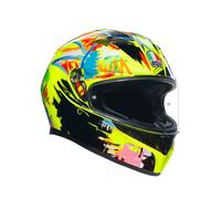 AGV K3 Rossi Hiver Test 2019 Casque Intégral (Jaune/Noir/Bleu) Taille: XS (53)