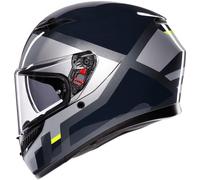 AGV K3 Shade, casque intégral XL Gris/Noir/Jaune Néon Gris/Noir/Jaune Néon
