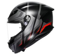AGV K6 N Carve Casque Intégral Mat/Noir/Gris/Rouge S unisex