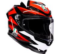 AGV K6 S Braven S26, casque intégral S Noir/Rouge/Blanc/Gris Noir/Rouge/Blanc/Gris