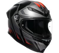 AGV K6 S Karve, casque intégral XS Mat Noir/Gris/Rouge Mat Noir/Gris/Rouge