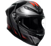 AGV K6 N Carve Casque Intégral Mat/Noir/Gris/Rouge S unisex