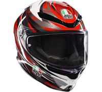 CASCO INTEGRALE AGV K6 S MPLK REEVAL - S, WHITE-RED-GREY