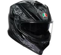 AGV K7 Damascus Casque, Noir/Argent, Taille XL (61/62)