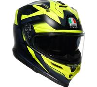 AGV Casque intégral K7 Glimpse - noir mat/jaune fluo - Taille XS pour homme