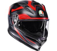 AGV K7 Glimpse Casque, Noir mat/rouge, Taille L (59/60)