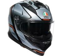 AGV K7 Jaeger Casque moto noir argent rouge