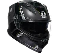 AGV K7 Kyber Casque, noir mat/jaune, Taille M (57/58)