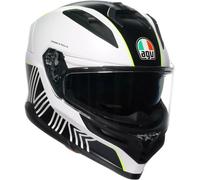 AGV K7 Super 46 Casque, noir-blanc-jaune, taille M pour homme