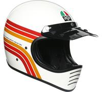 AGV Legends X101 Dakar 87 Casque, Blanc/Rouge/Orange, Taille XS (53/54)