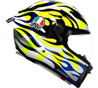 AGV Pista GP RR Soleluna 2023, casque intégral M Blanc/Jaune Néon/Bleu/Noir Blanc/Jaune Néon/Bleu/Noir