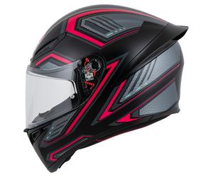 AGV Sangle K1 N Casque Intégral Mat/Noir/Rose M femme