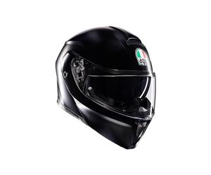 AGV Streetmodular ECE 22-06 Mono, Casque De Moto Modulable Homologué ECE 22-06 P/J avec Pare-Soleil, Noir Mat, S
