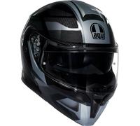 AGV Streetmodular Ledro, casque rabattable S Mat Noir/Gris Mat Noir/Gris