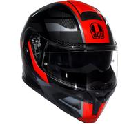 AGV Streetmodular Ledro, casque rabattable XS Noir/Rouge/Gris Noir/Rouge/Gris