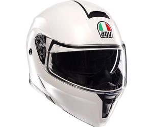 AGV Streetmodular Mono, casque rabattable M Blanc Mat Blanc Mat