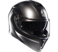 AGV Streetmodular ECE 22-06 Mono, Casque De Moto Modulable Homologué ECE 22-06 P/J avec Pare-Soleil, Gris Asphalte Mat, S
