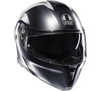 AGV Streetmodular Resia Casque, Gris mat/rouge, Taille XXL (63/64)